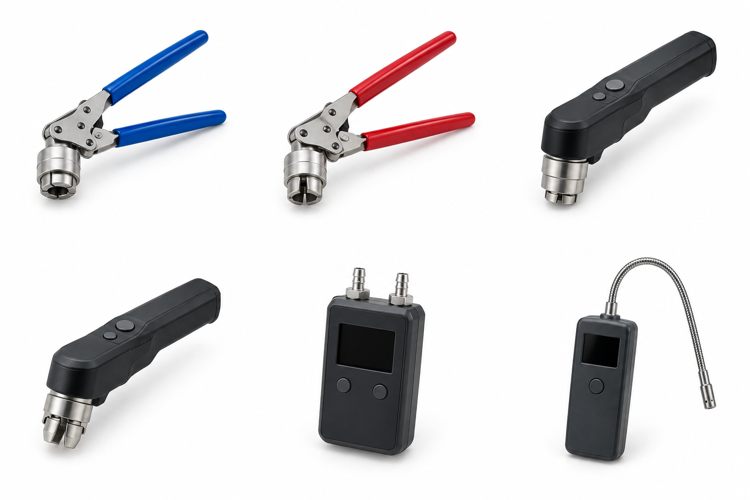 Electronic leak detector with flexible probe. Product view for Electronic Leak Detector. Representative product type; verify exact specification.